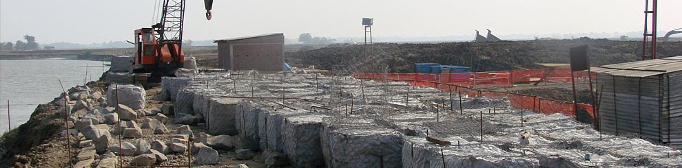 L&T Gabion Wall/Coffer Dam for L&T/Damra Port development/Orissa