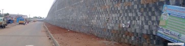 Reinforced Soil Retaining Wall(block)/ Trichy  Dindigul Section in NH5 in Tamilnadu for SEW Infrastructure Limited